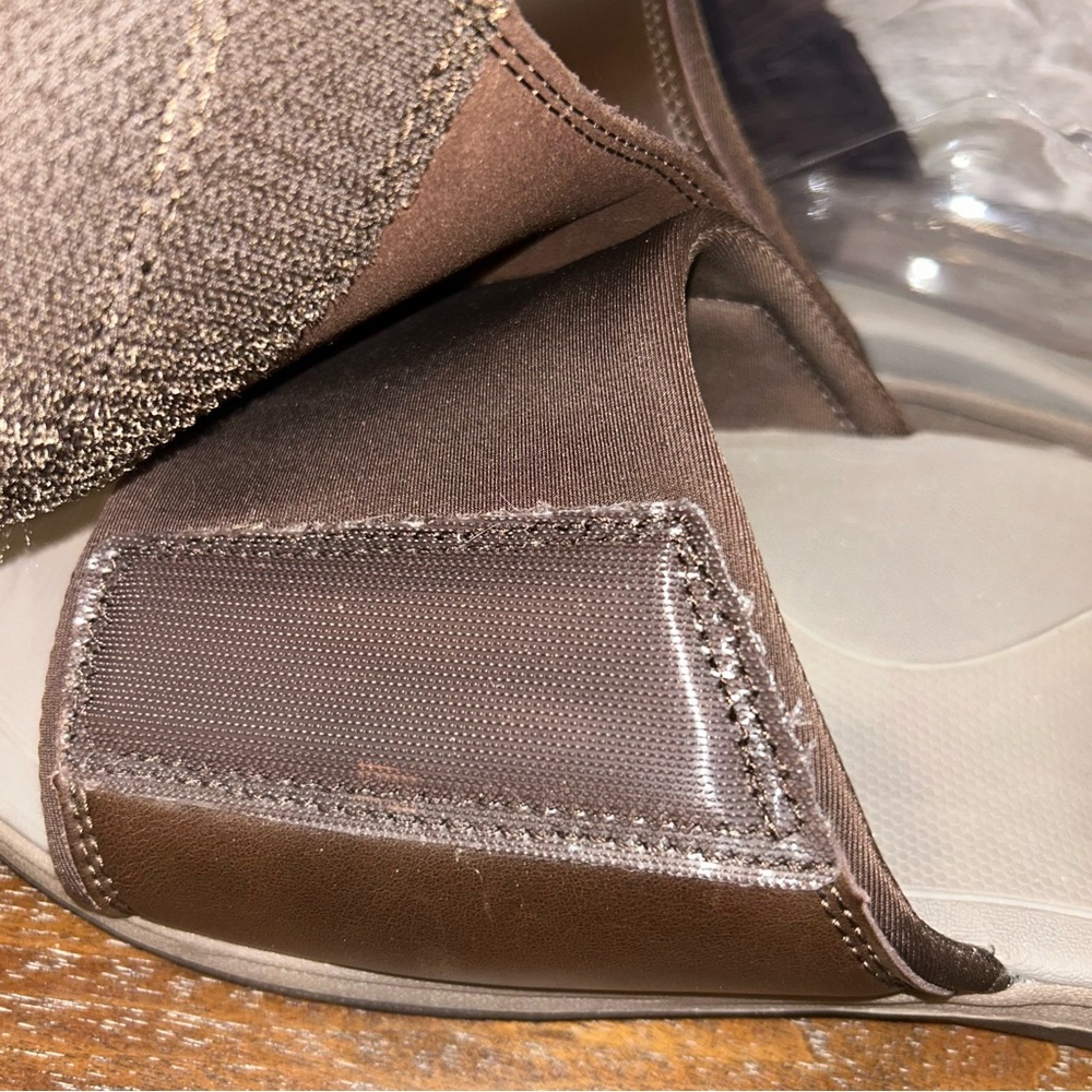 Vionic Brown Slide Sandals - Picture 6 of 10
